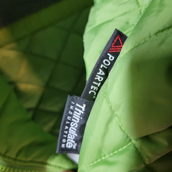 LL Bean Womens Polartec Thinsulate Fleece Coat Medium Petite 0BDX4 EUC - Picture 7 of 8